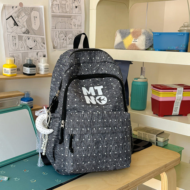 Stilvolle gepunktete Druck-Rucksack Karnz