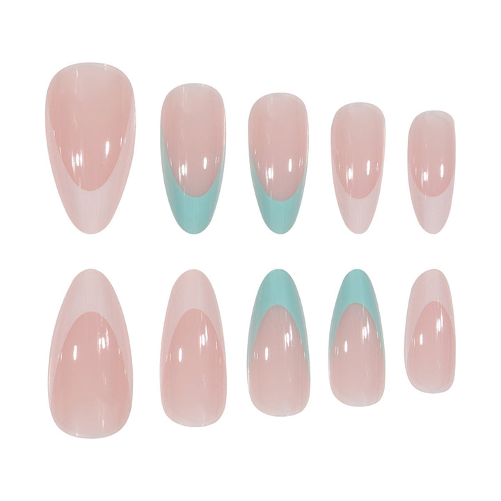 Künstlerische Gradient Stiletto Press-On Nägel Karnz
