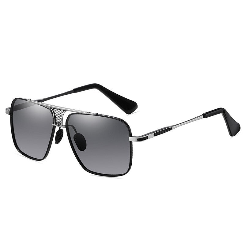 Damen Quadratische Sonnenbrille mit stilvollem Metallrahmen und hochwertigem UV-Schutz Karnz