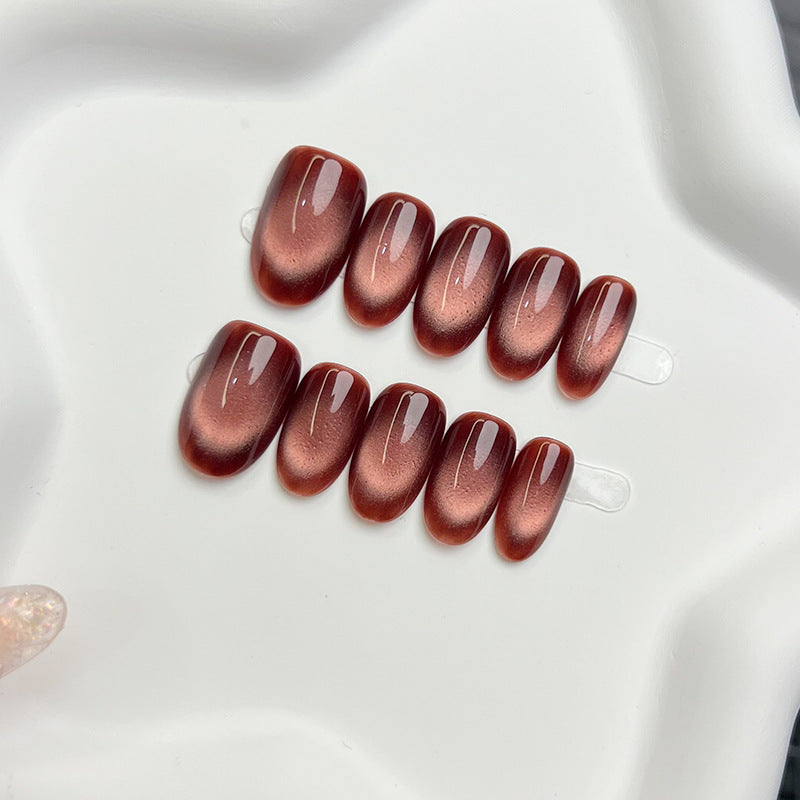 Premium Glänzendes Press-On Nagelset