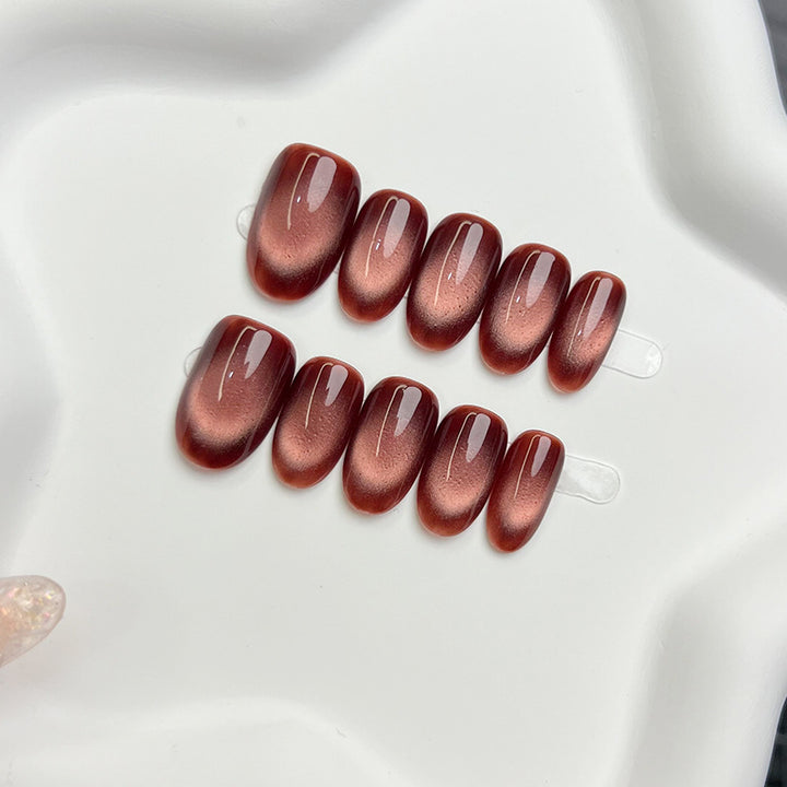 Premium Glänzendes Press-On Nagelset