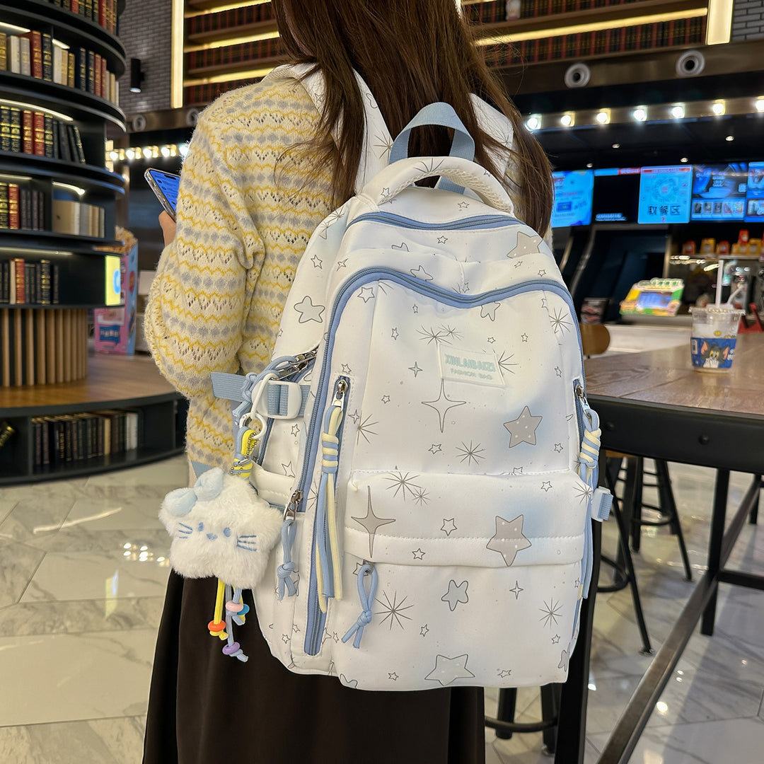 Stilvolle Stern-verzierte Schul-Rucksack Karnz