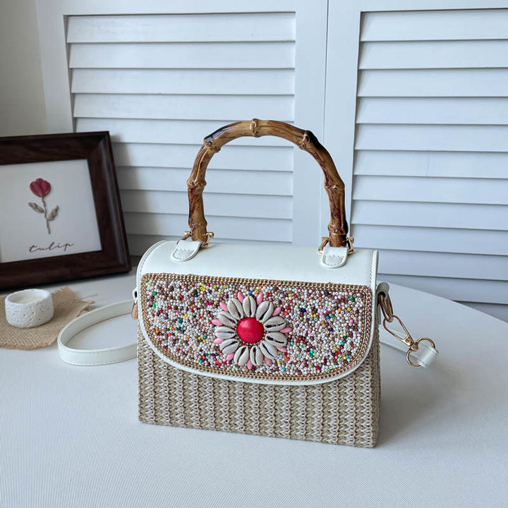 Bestickete Mini-Handtasche