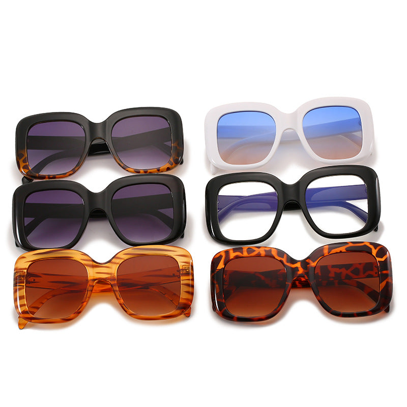 Damen oversized quadratische Sonnenbrille mit hochwertigem Kunststoffrahmen Karnz