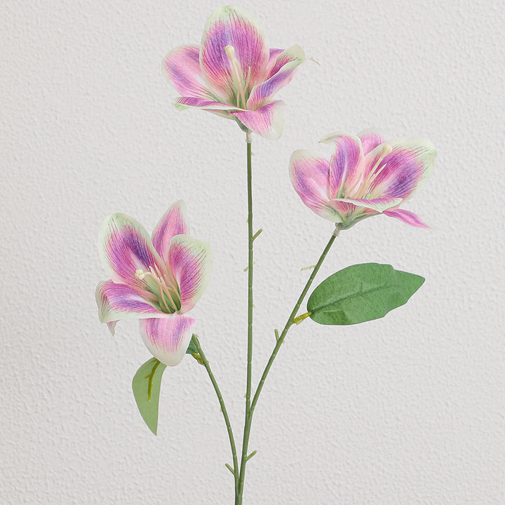 Künstlicher Lilienstängel mit filigranen Blüten Karnz