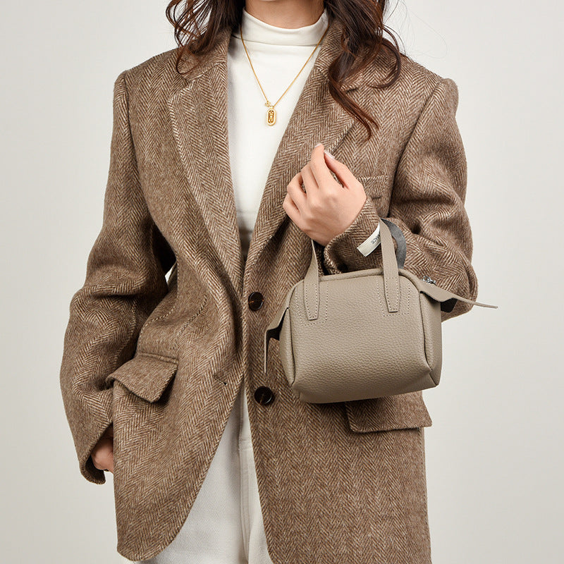 Texturierte Mini-Handtasche Karnz