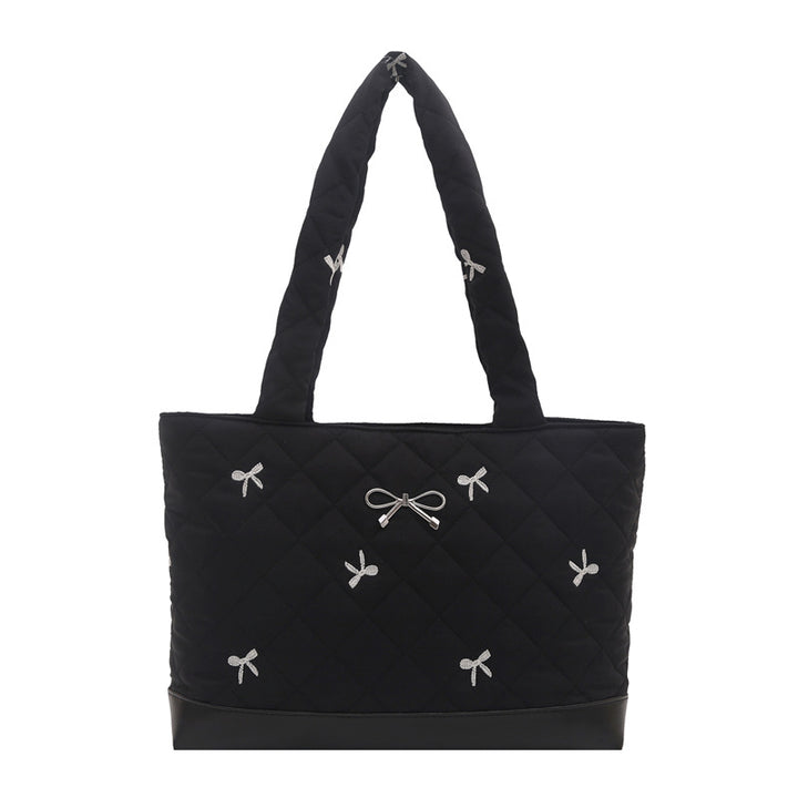 Gestepptes Dekoratives Bogen Handtasche