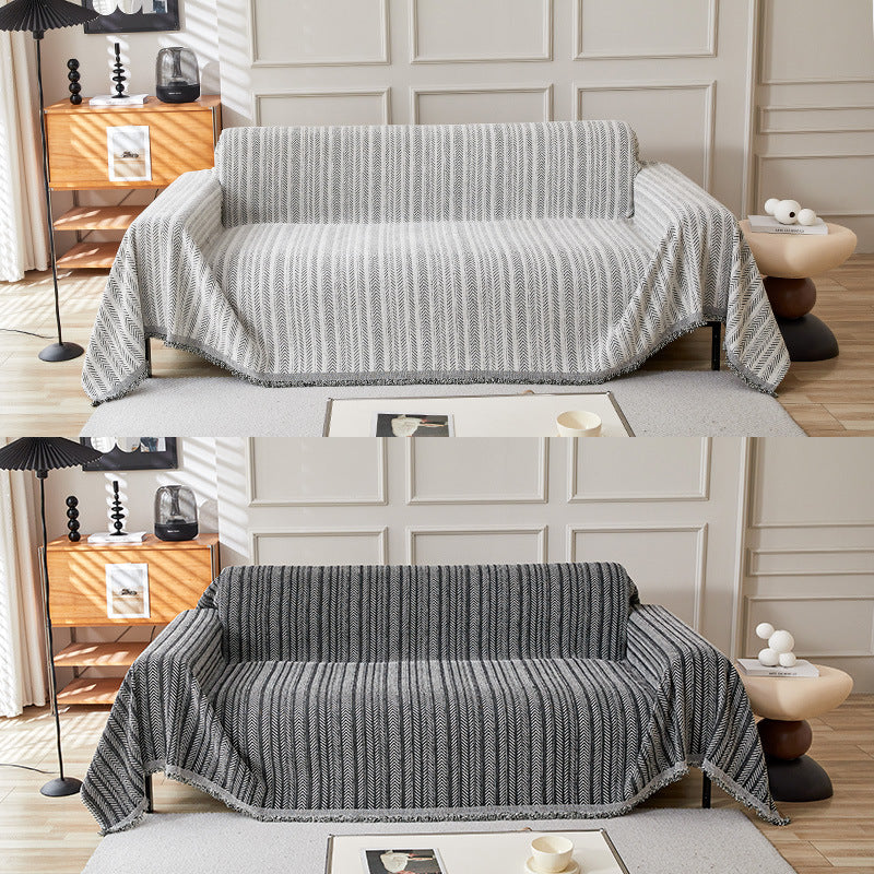 Gemütliche strukturierte Sofa-Wurfdecke