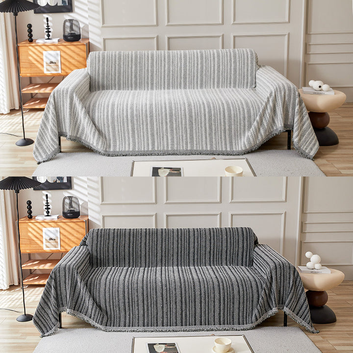 Gemütliche strukturierte Sofa-Wurfdecke