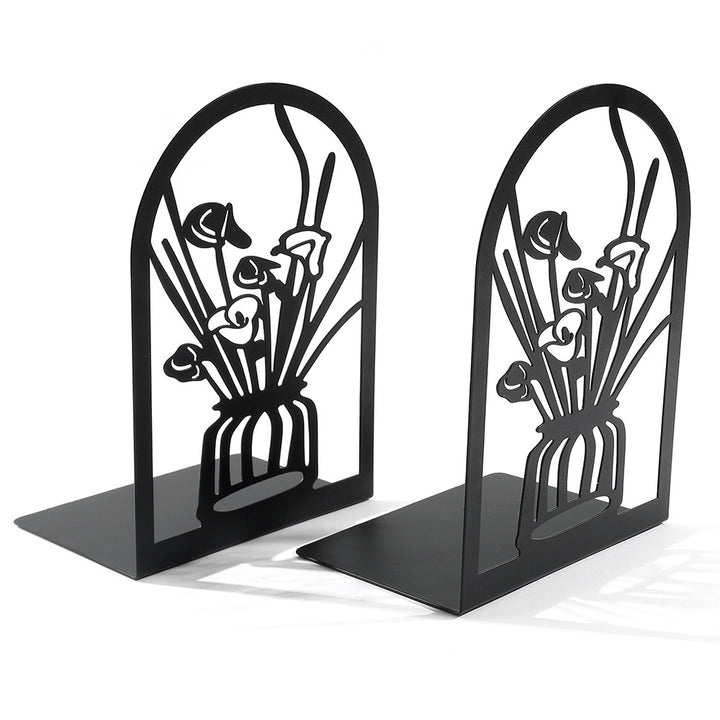 Dekorative florale Metallbuchstützen