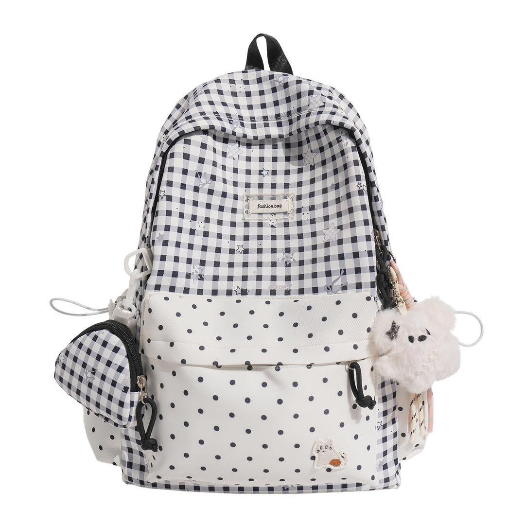 Stylischer Karostoff Casual Rucksack Karnz