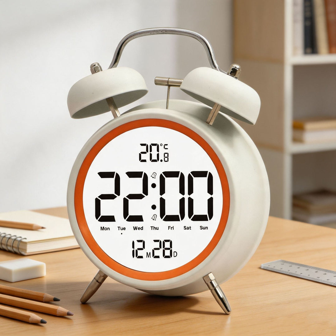 Digitaler Wecker mit Großen Led-Ziffern und Temperatursensor Karnz