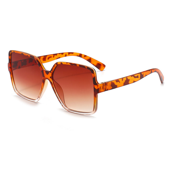 Oversized quadratische Rahmen Sonnenbrille eleganter Stil