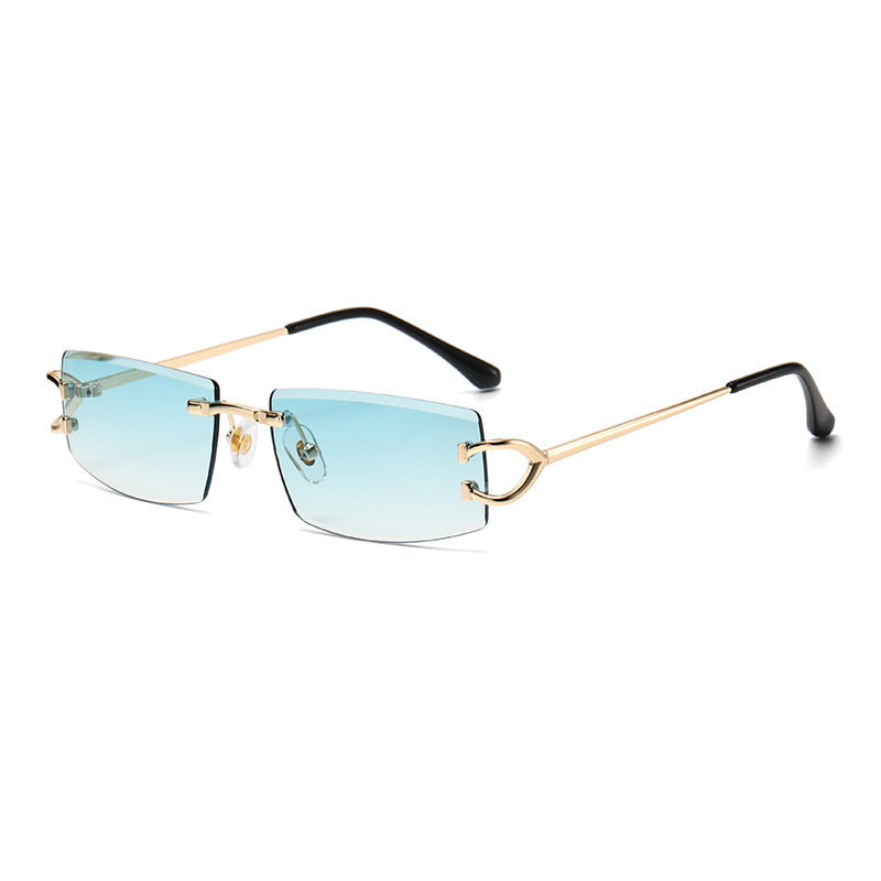 Damen Elegante Minimalistische Sonnenbrille mit einzigartigen Metalldetails Karnz