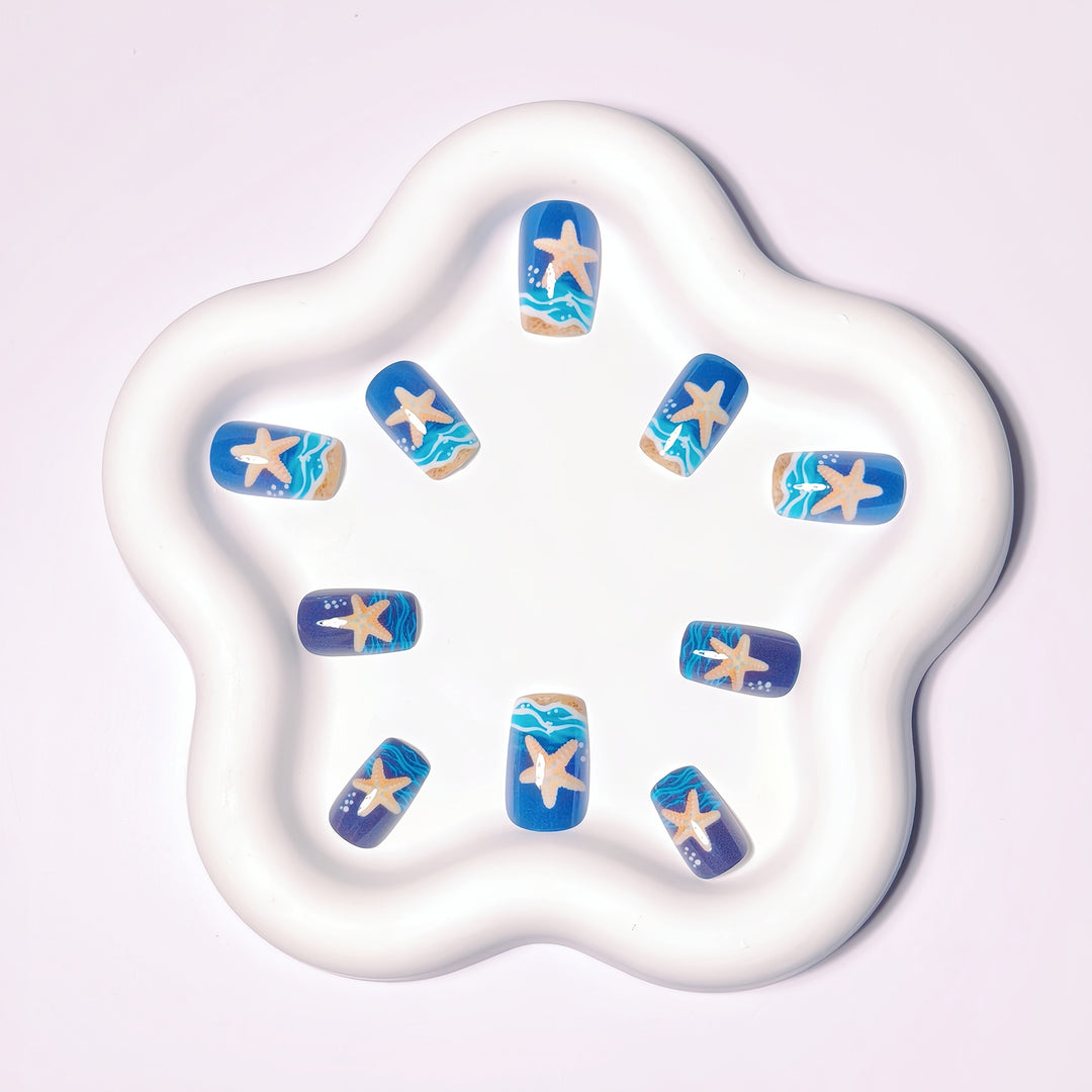 Kunstnageldesign-Set mit Maritimem Motiv Karnz