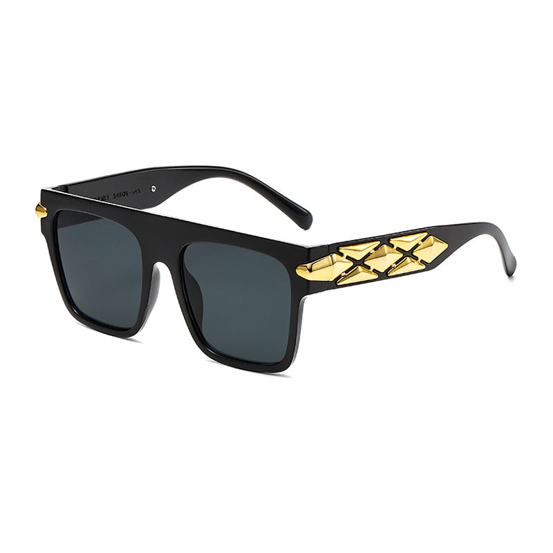 Damen elegante Designer-Sonnenbrille mit luxuriösen Rahmenakzenten Karnz