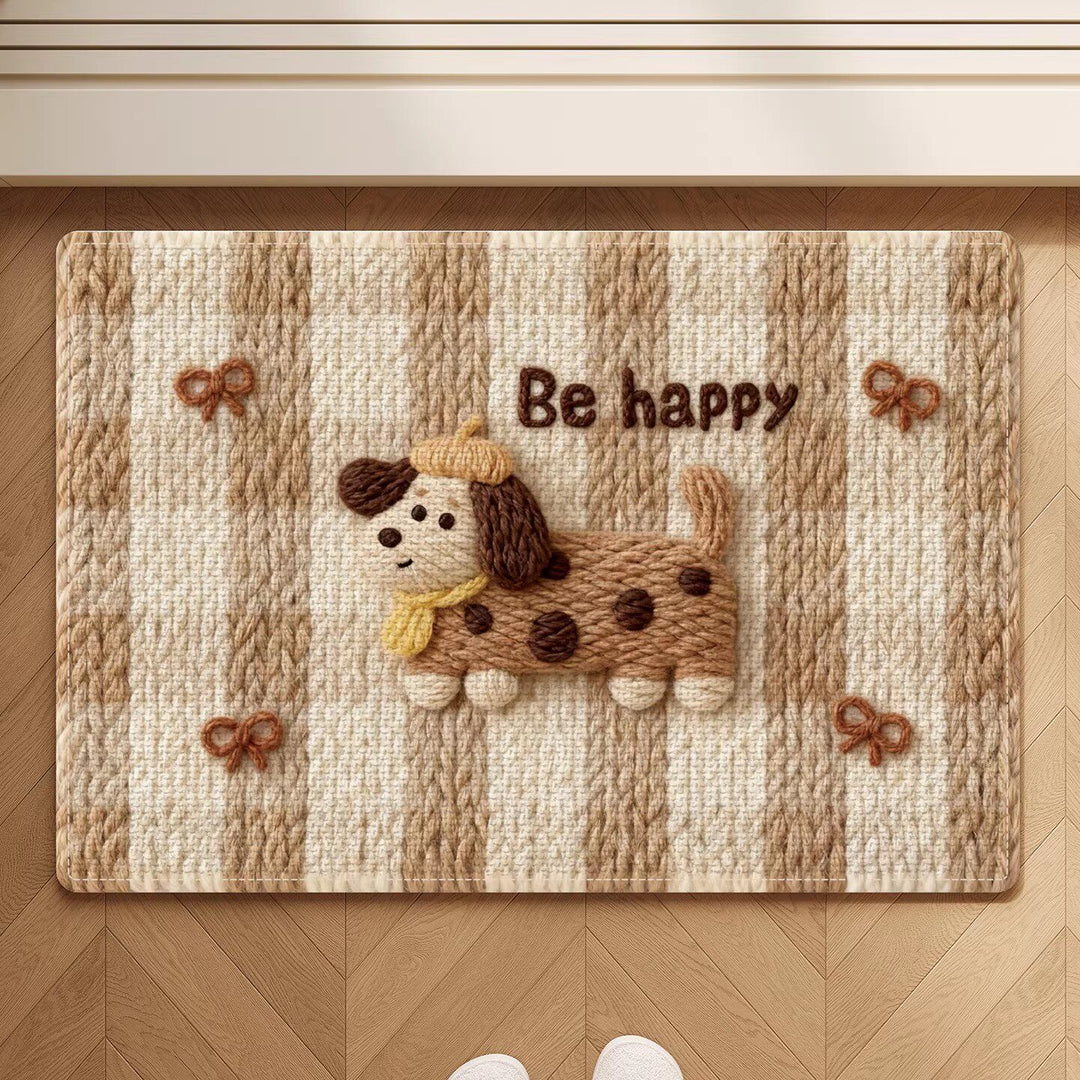 Adorable Hunde-Themen Rutschfeste Badematte