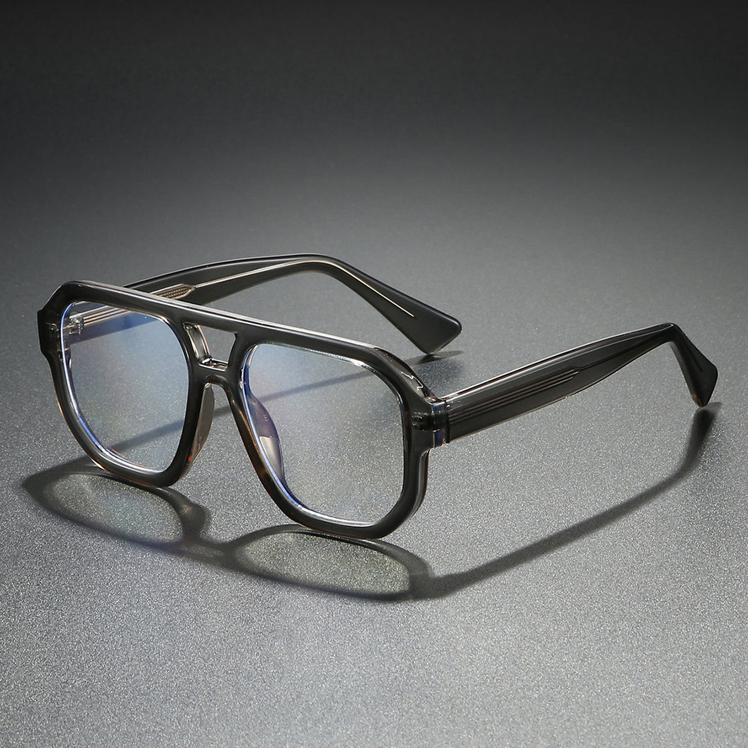 Damen Sonnenbrille im modernen urbanen Design mit breitem Rand Karnz