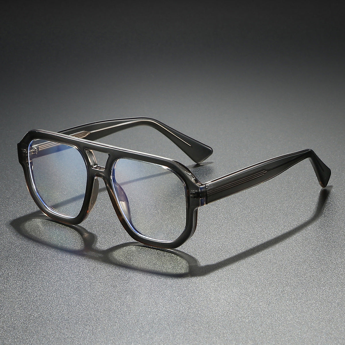 Damen Sonnenbrille im modernen urbanen Design mit breitem Rand Karnz