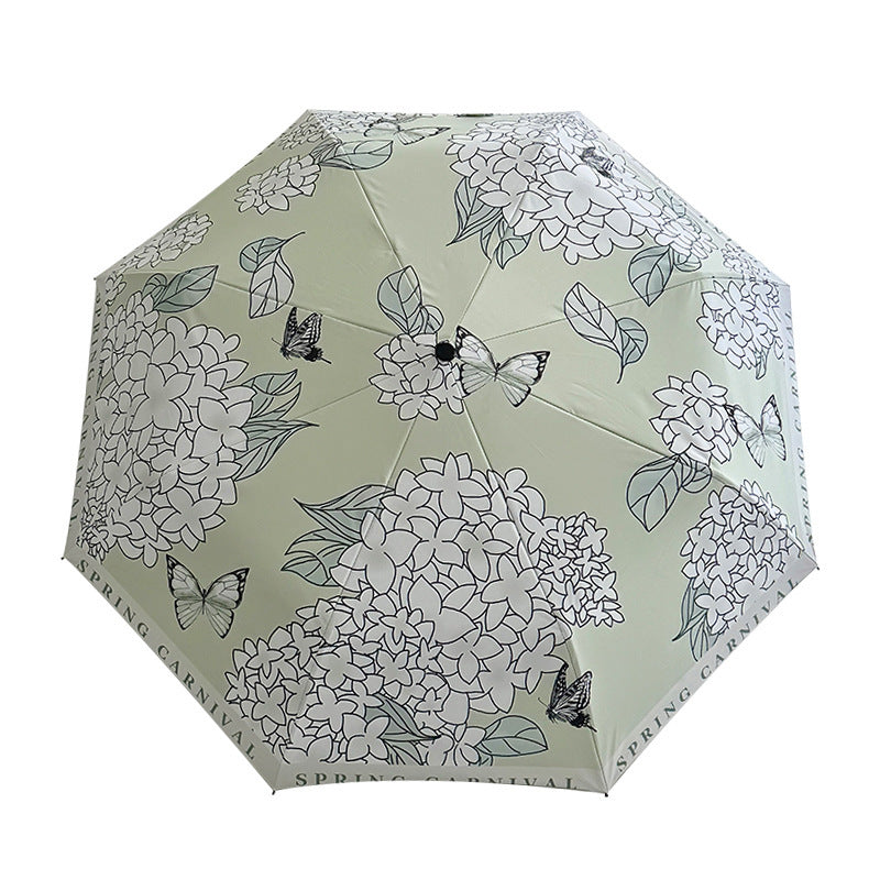 Damen Faltbarer Regenschirm mit innovativem Floral-Design Karnz