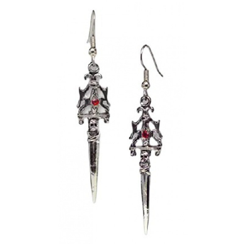 Gothic Statet Skull Ohrringe Karnz