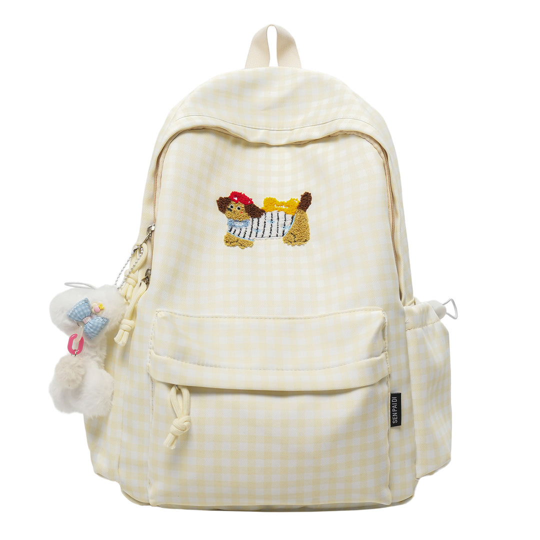 Verspielter Charakter Bestickter Rucksack