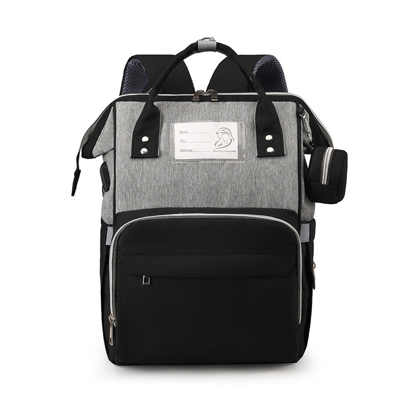 Multi-Compartment Funktionaler Wickelrucksack Karnz