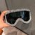 Damen glamouröse Skibrille mit funkelndem Kristallrahmen Karnz