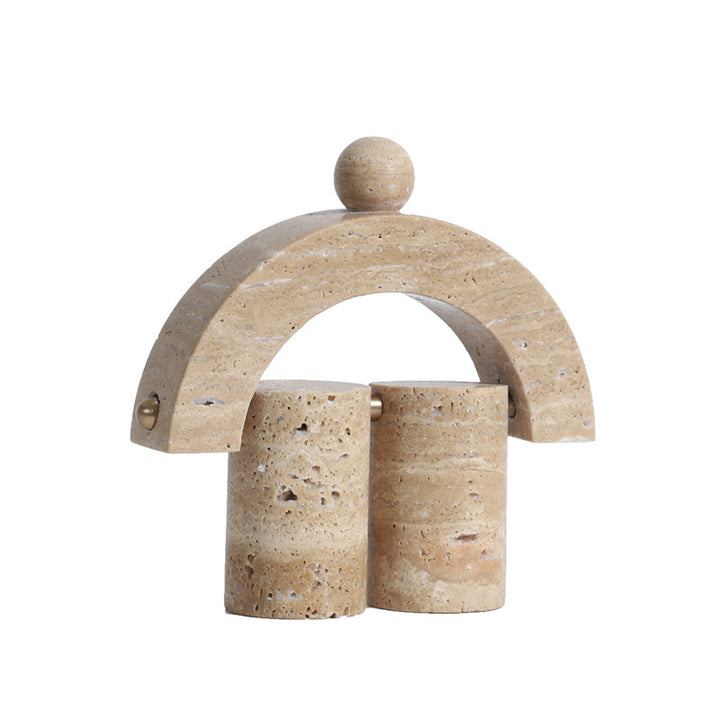Dekorative abstrakte Steinskulptur
