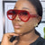 Damen modische Sonnenbrille mit extravagantem Design Karnz