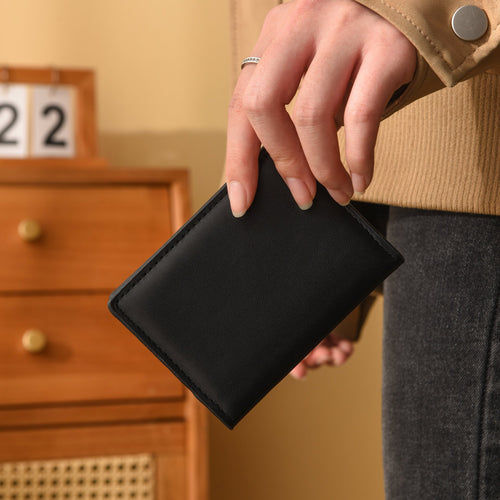 RFID-blockierendes Leder Kartenetui