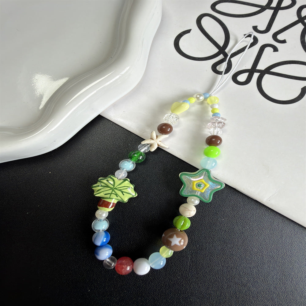Handgemachter, von der Natur inspirierter, beaded Brillenhalter Karnz