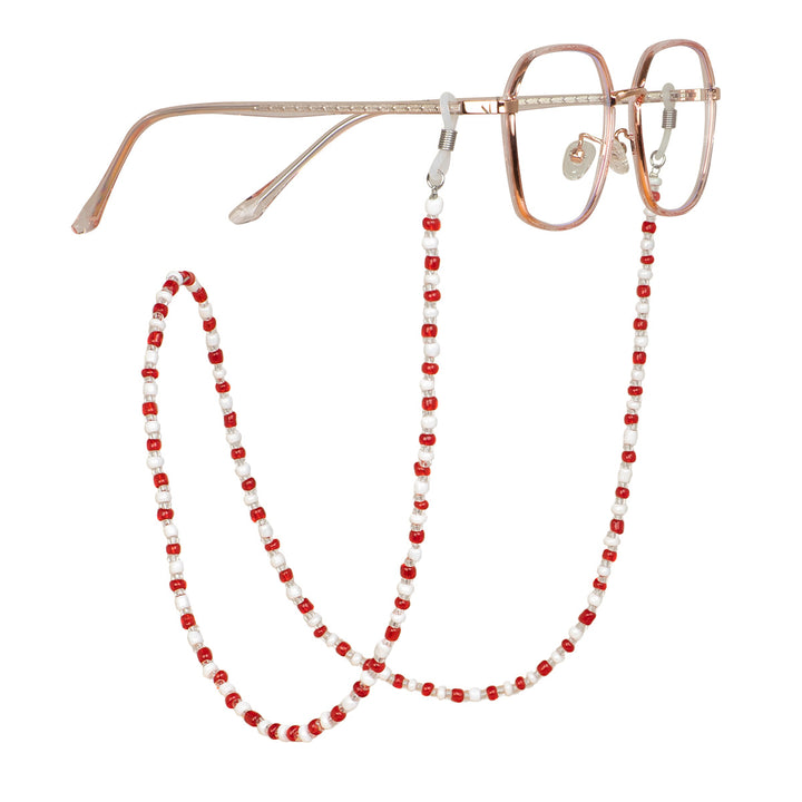 Beaded Eyewear Chain with Flexible Holders Karnz