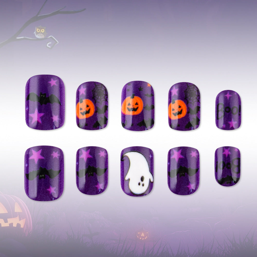 Halloween-Themen Press-On Nagelkunst Karnz