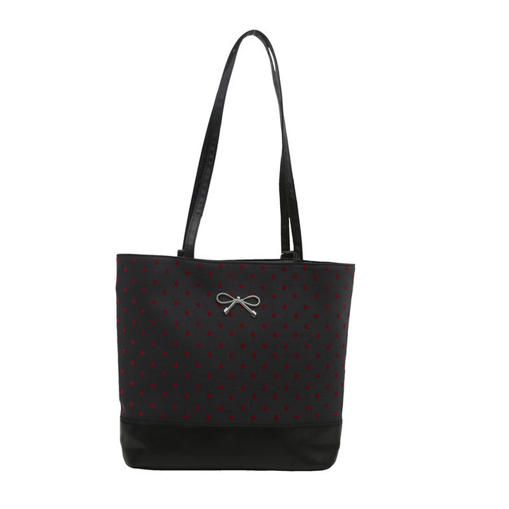Herz-Verzierte Canvas Tragetasche Karnz