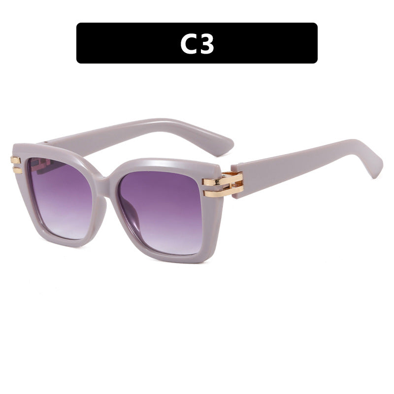 Damen stylish oversized Sonnenbrille mit luxuriösen Details Karnz