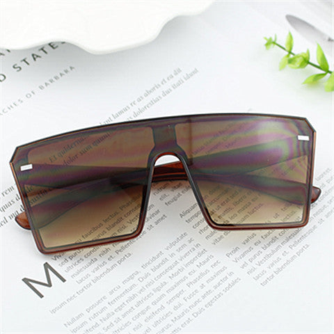 Damen Oversized Shield-Sonnenbrille Karnz