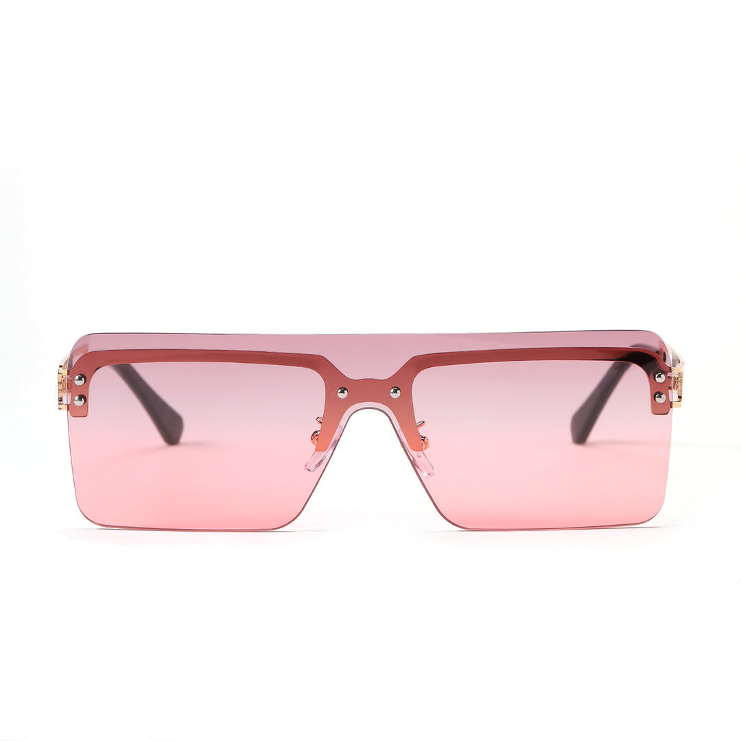Damen oversized Sonnenbrille mit modernem geometrischem Design Karnz