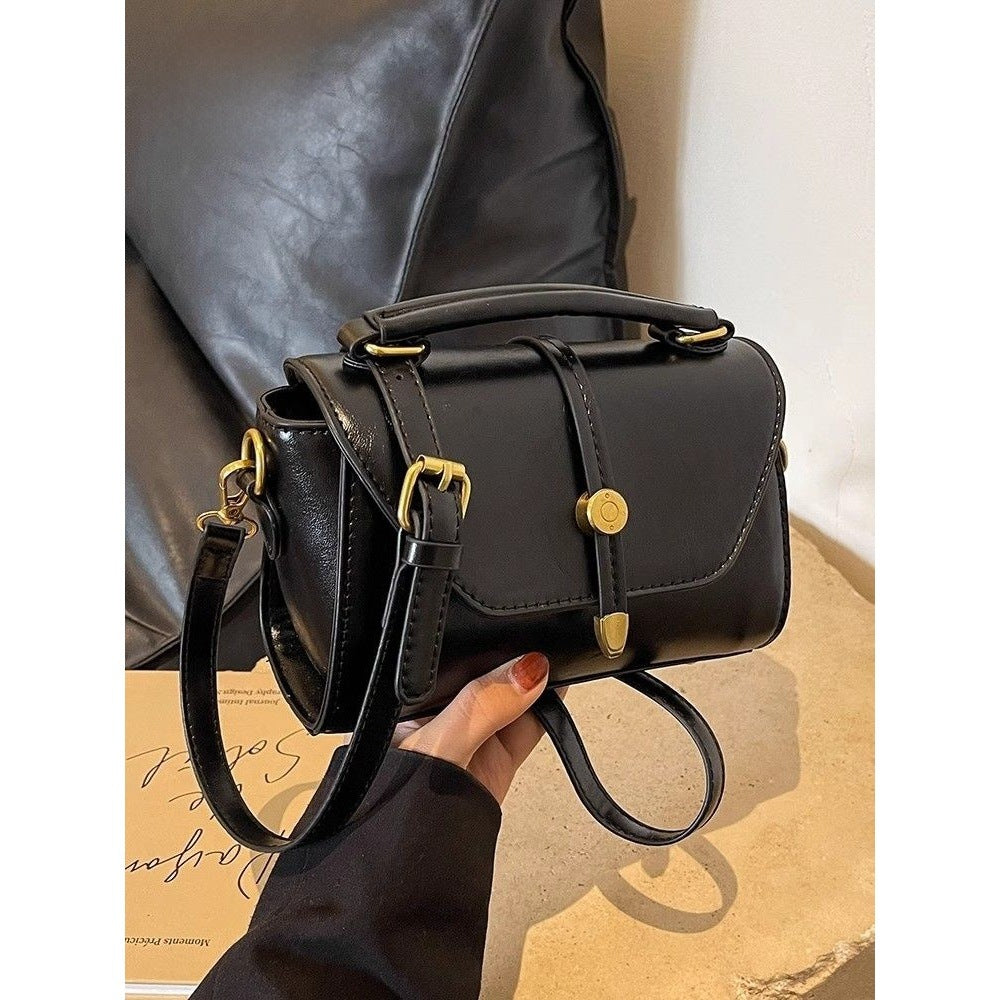 Vintage-inspirierte Lederhandtasche Karnz