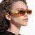 Damen Katzenaugen Sonnenbrille mit modernen Akzenten Karnz