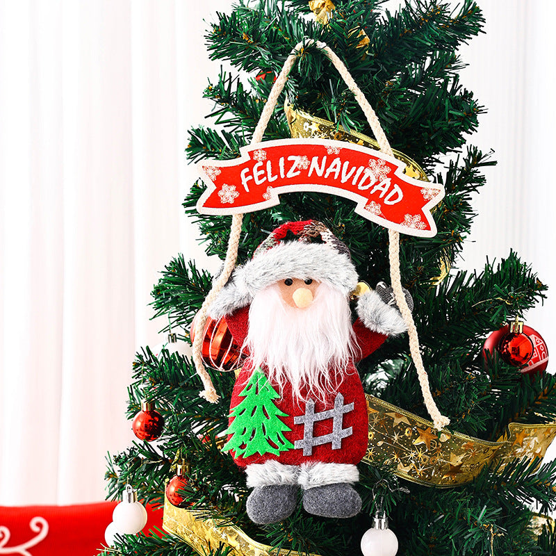 Deckendekoration mit Weihnachtsmann-Motiv Karnz