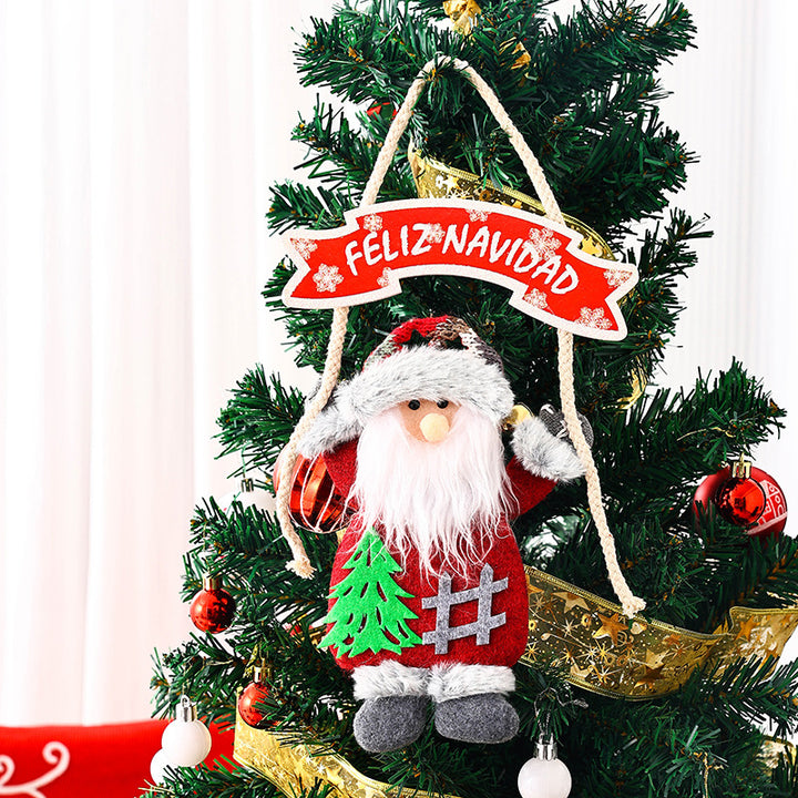 Deckendekoration mit Weihnachtsmann-Motiv Karnz