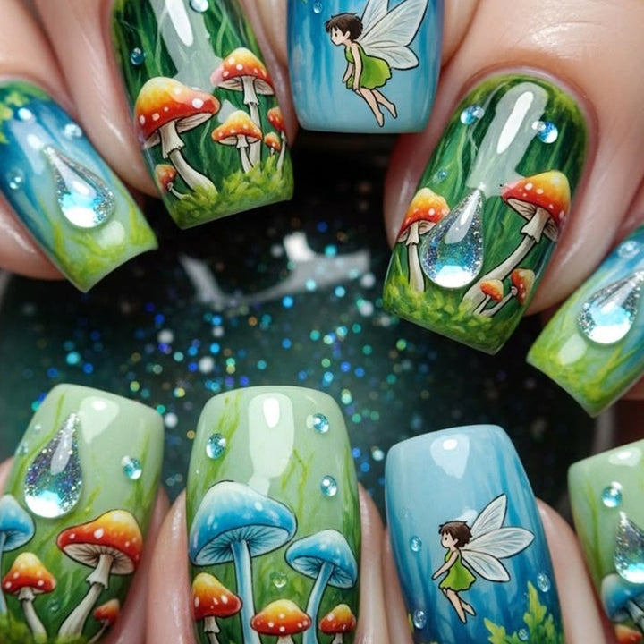 Künstlerisches Feen-Themen-Nagelkunst-Set Karnz