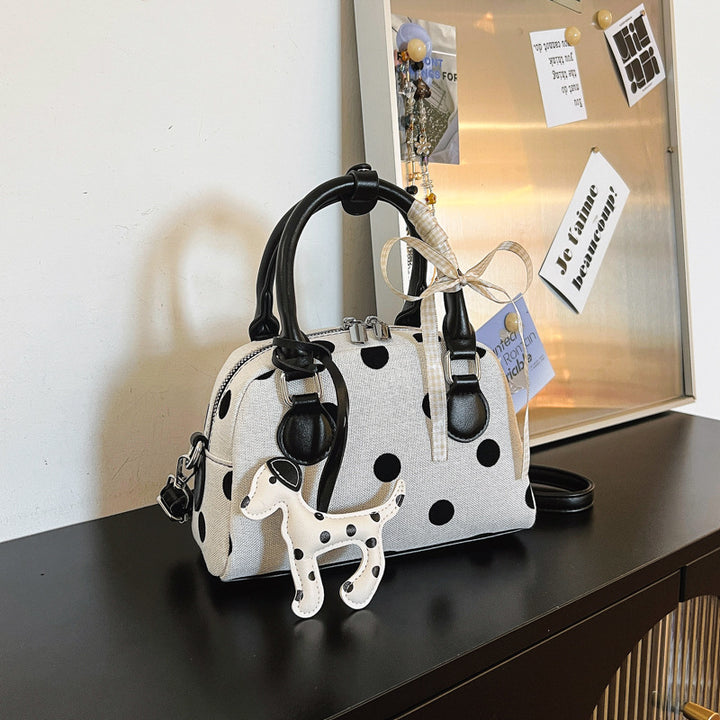 Verspielte Polka-Dot-Mini-Handtasche Karnz