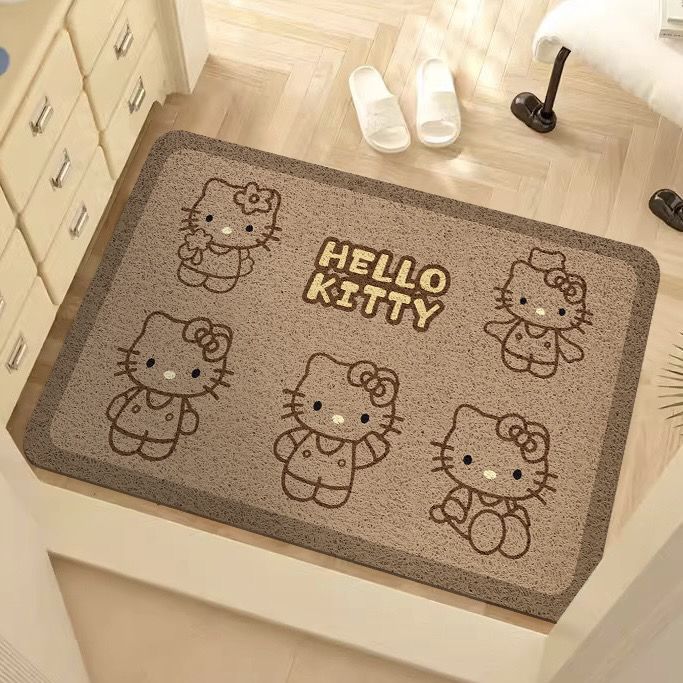 Adorable Cartoon-Themen Badematte