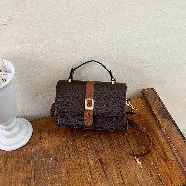 Strukturierte Handtasche aus Leder