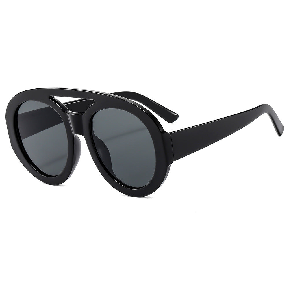 Damen Modische Sonnenbrille im futuristischen Oversized-Design Karnz