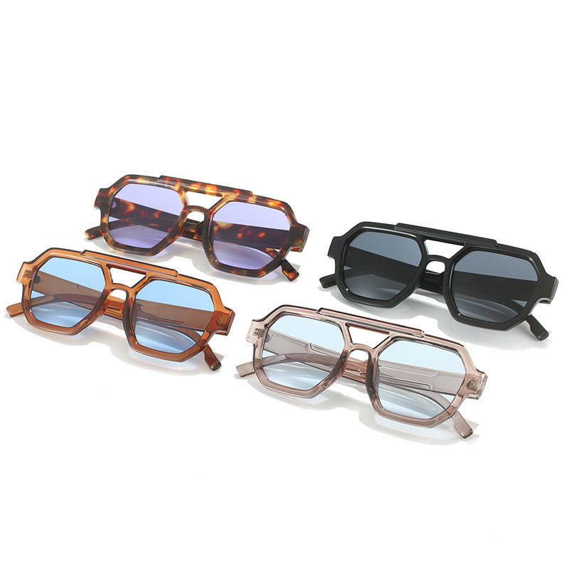 Geometrische Oversized Sonnenbrille Karnz