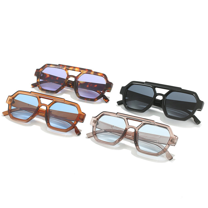 Geometrische Oversized Sonnenbrille Karnz