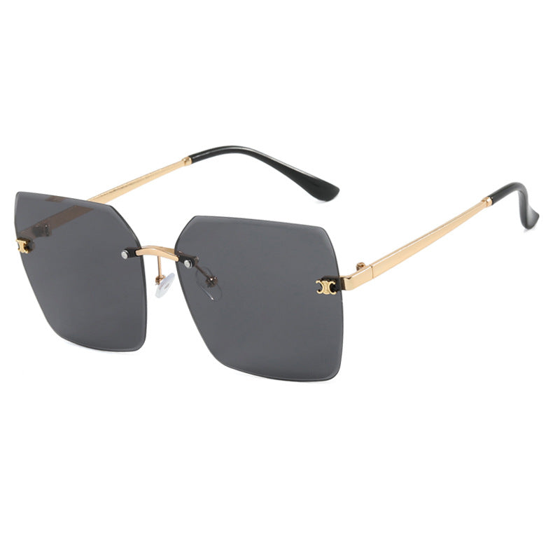 Damen quadratische Sonnenbrille im modernen Design mit filigranem Metallrahmen Karnz